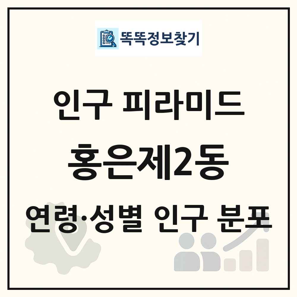 홍은제2동 인구 피라미드 링크 그림